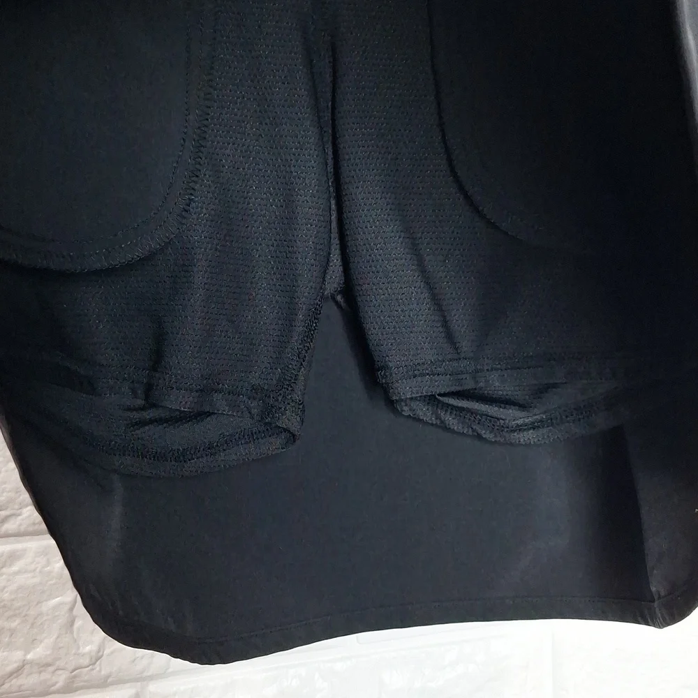 ATHLETA Black Lightweight Skirt with Built In Shorts Skort
